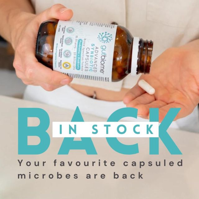We've got your back! Your favourite capsuled microbes have returned.⁠
Say hello again to a balanced microbiome, good digestion, boosted immunity, and a happier, healthier you!

Preorder now for a 1st July dispatch.